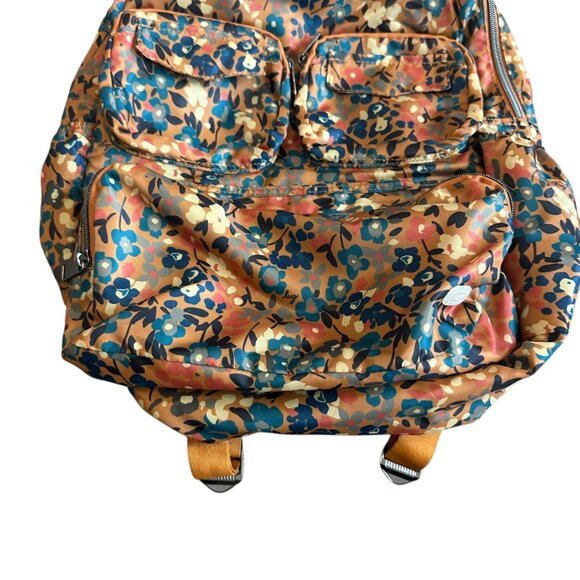Lug Puddle Jumper Backpack Bag Wildflower Amber Print Packable Bold Colorful - Picture 4 of 13